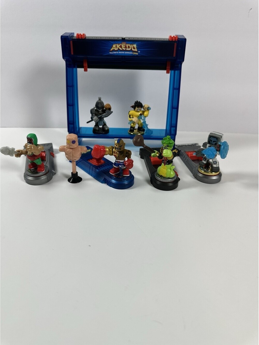 Akedo Ultimate Arcade Warriors Lot of 6 Figures Plus One Dummy